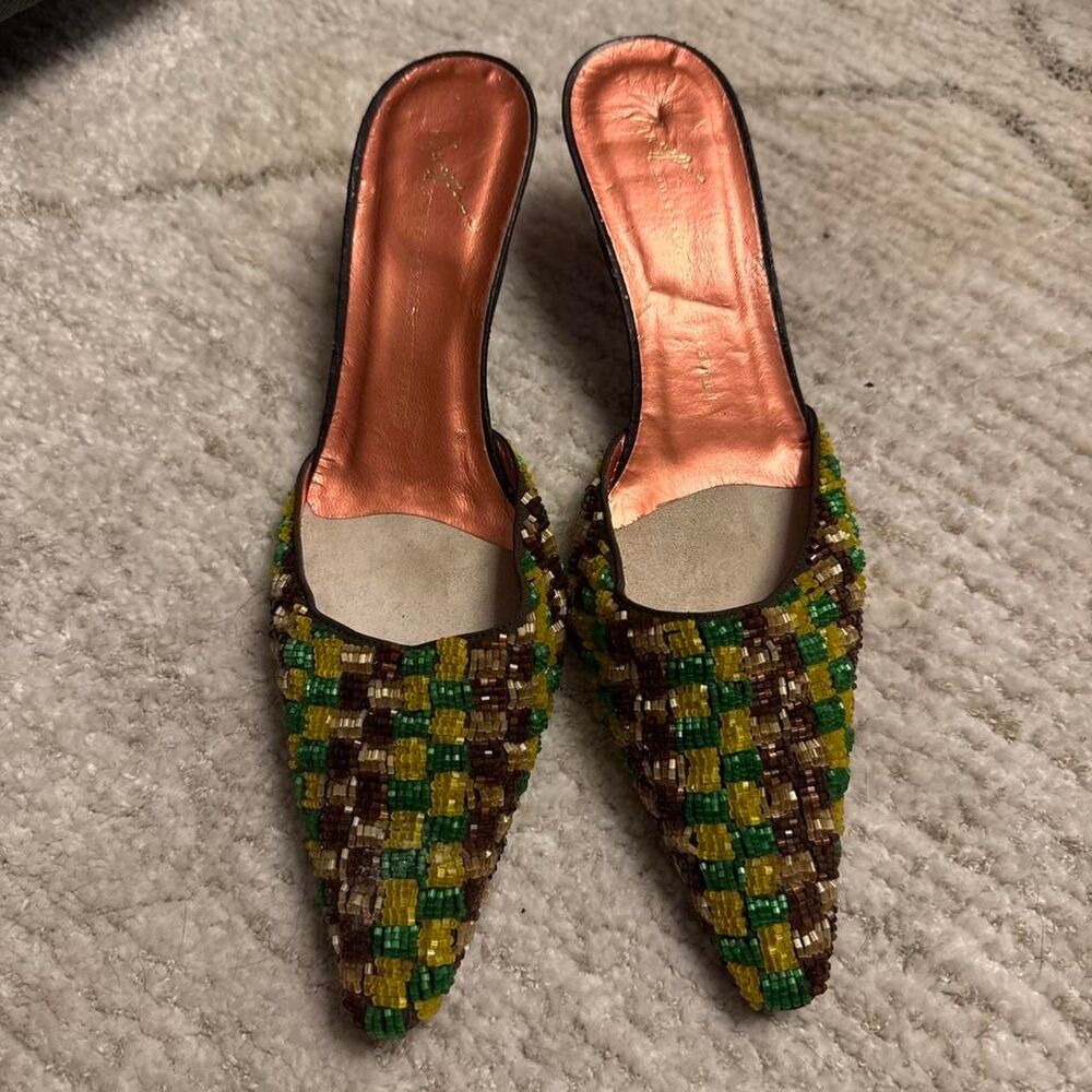 Giuseppe Zanotti Women's Beaded Kitten Heels